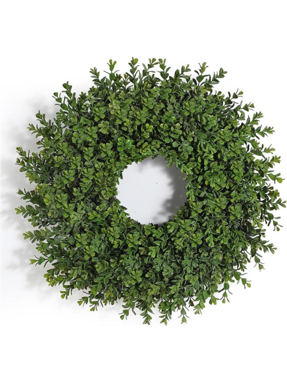 Artificial Boxwood Wreath for Front Door,Faux Plant Wreath Spring Decor